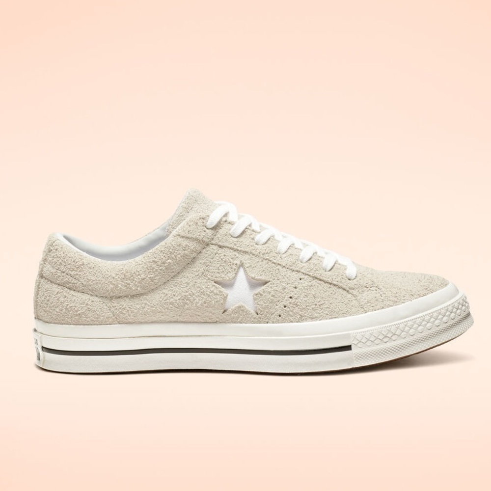 CONVERSE ONE STAR LOW VINTAGE SUEDE 'WHITE'